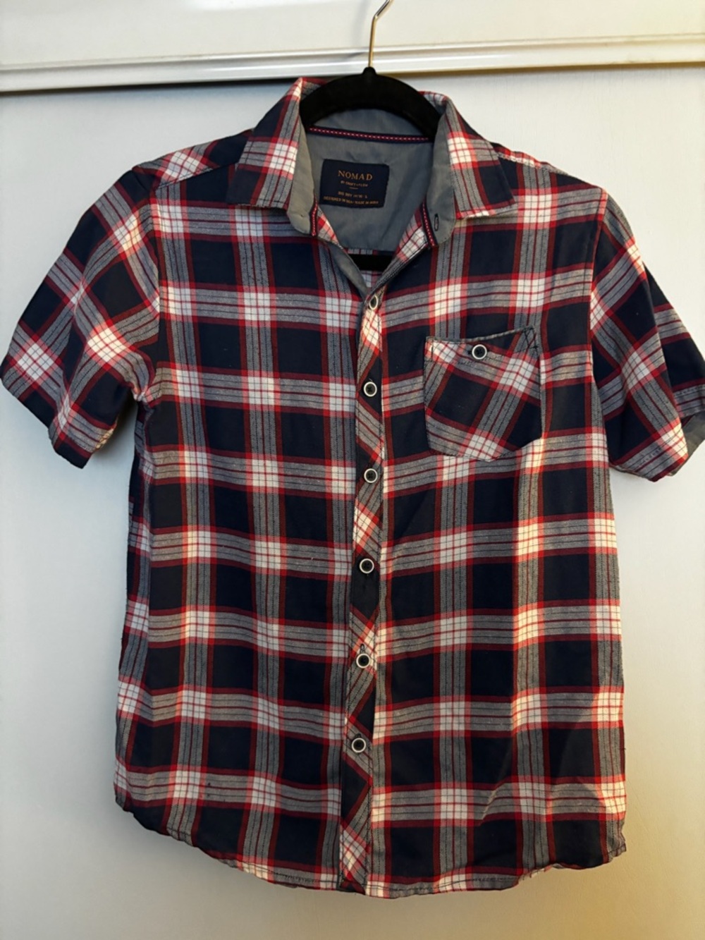 Nomad big boy plaid button up L 14/16
